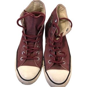 Converse Shoes Size 7 Men Purple Chuck Taylor High Top Sneaker Skateboard Skater